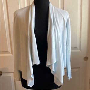 Elegant Women's Light Blue Cardigan Sweater